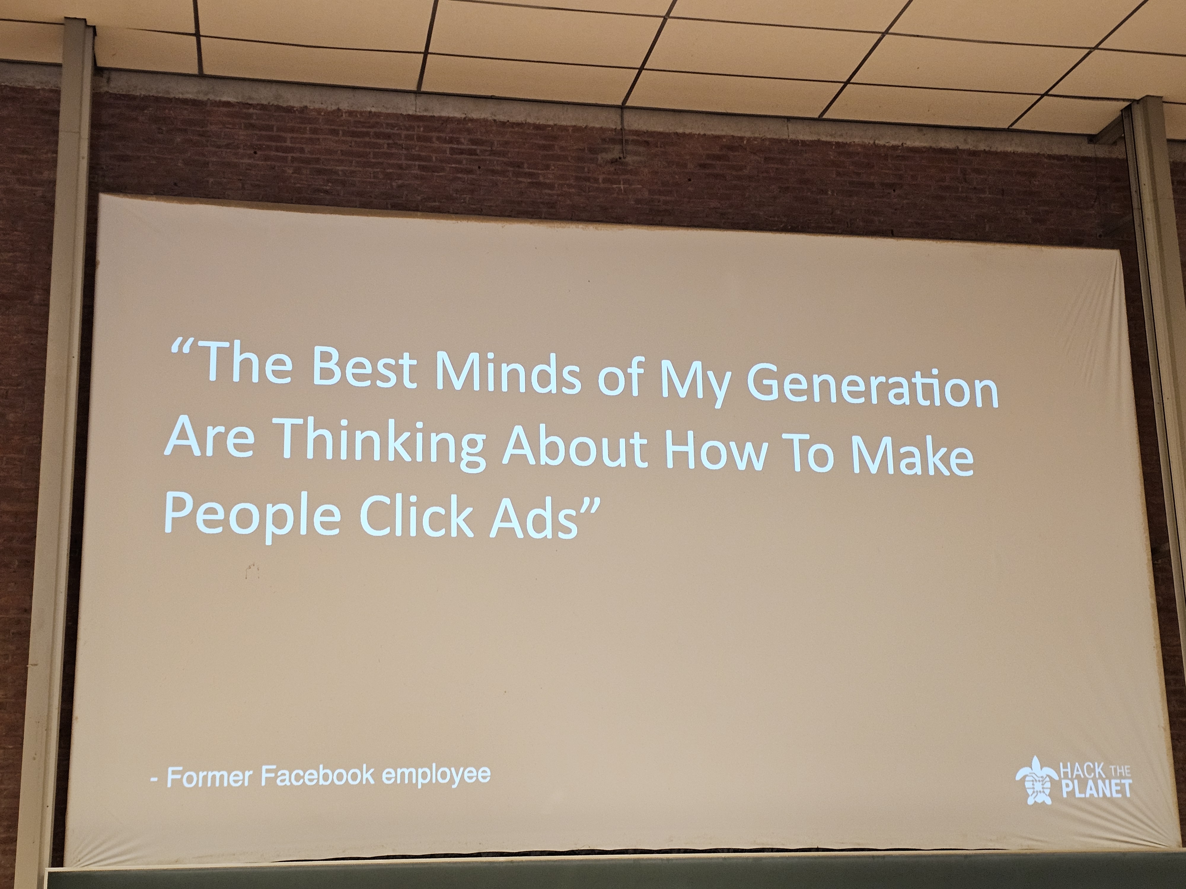 Greedy corporations want us to click ads